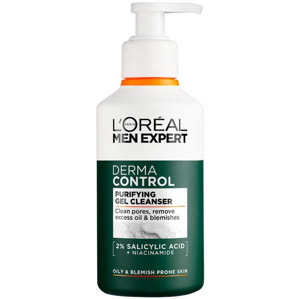 L'Oréal Men Expert Derma Control Purifying Cleansing Gel with 2% Salicylic acid + Niacinamide 260ml