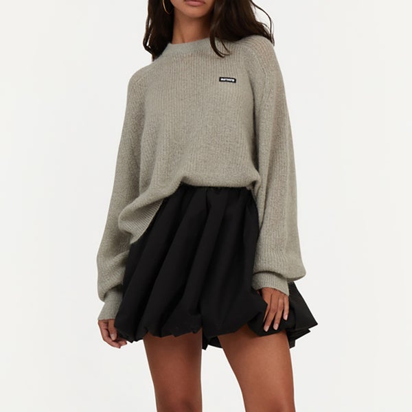 Rotate Birger Christensen Balloon Cotton-Blend Mini Skirt