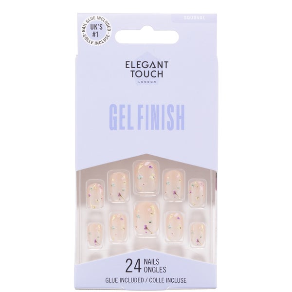 Elegant Touch Gel Finished: Encased Gel - Pressed Petals