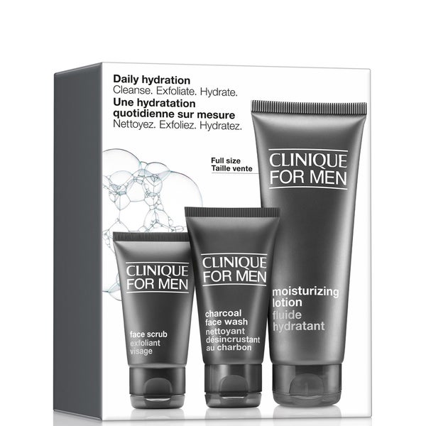 Clinique Daily Hydration Men's Skincare Gift Set for Normal to Dry Skin