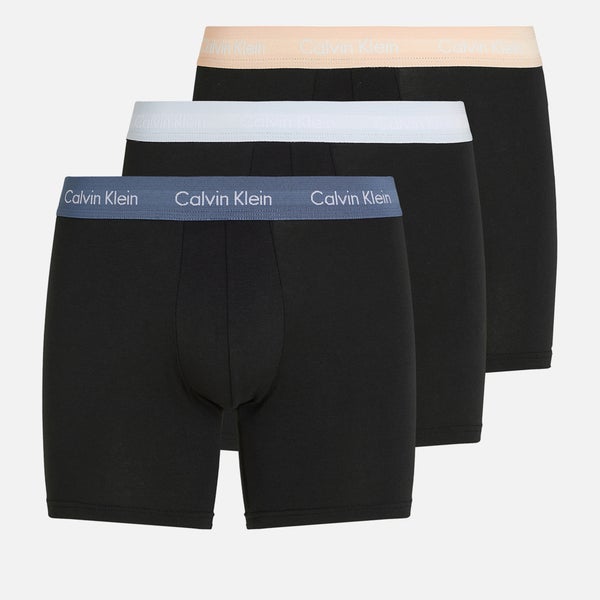 Calvin Klein Men's 3 Pack Stretch Cotton-Jersey Boxer Briefs