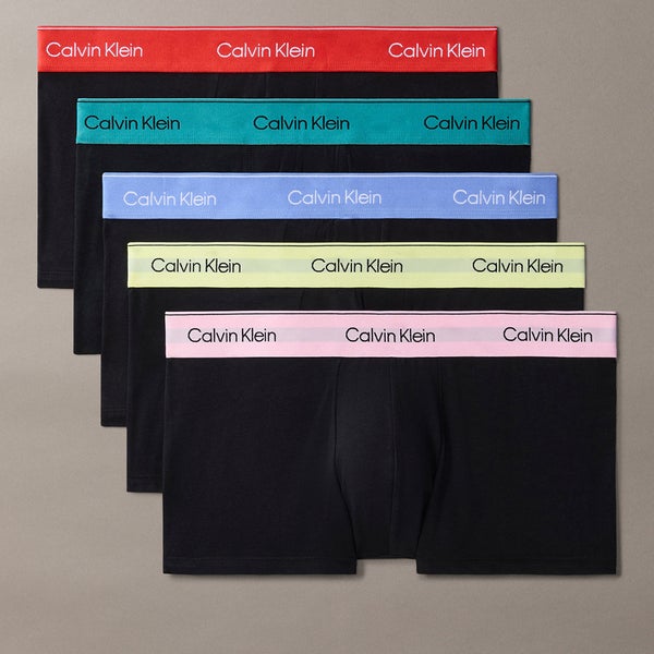 Calvin Klein Pride 5 Pack Cotton-Jersey Trunks