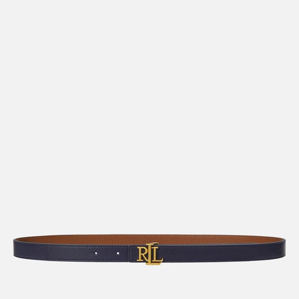 Lauren Ralph Lauren Leather Reversible 20 Skinny Belt