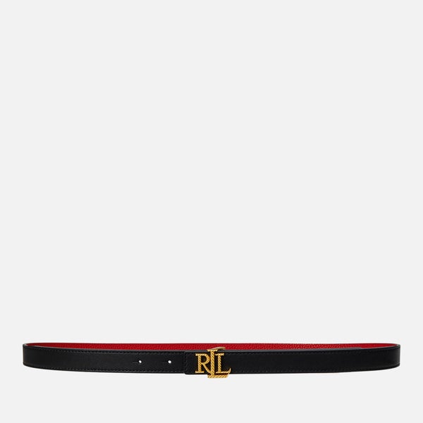 Lauren Ralph Lauren Leather Reversible 20 Skinny Belt