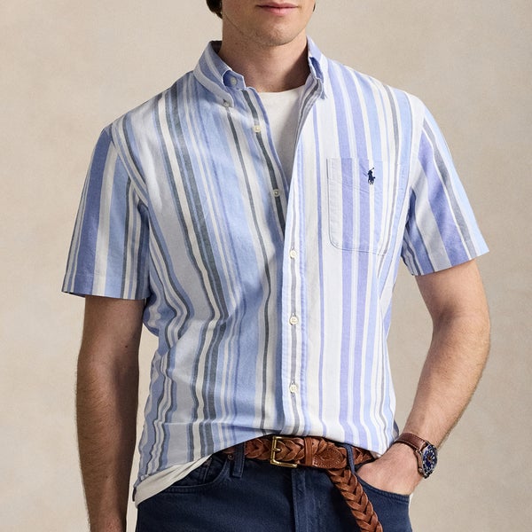 Polo Ralph Lauren Custom Fit Fun Stripe Short Sleeved Cotton Shirt
