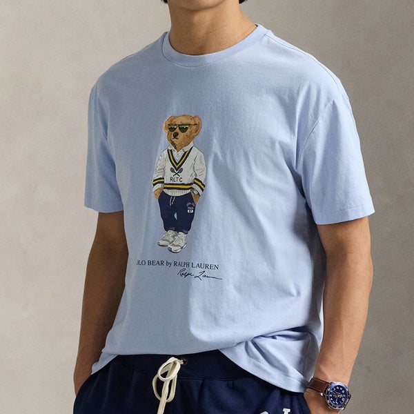 Polo Ralph Lauren Custom Slim Fit Bear Logo Cotton T-Shirt