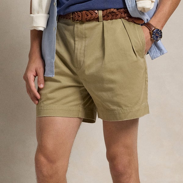 Polo Ralph Lauren Cormac Pleated Cotton-Twill Shorts
