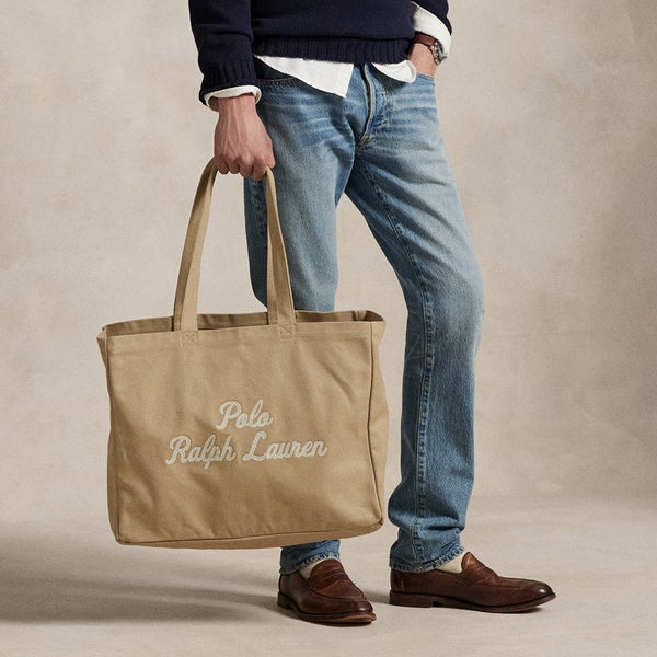 Polo Ralph Lauren Script Cotton-Canvas Tote Bag