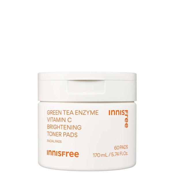 INNISFREE Green Tea Enzyme Vitamin C Brightening Toner Pads - 60 pads
