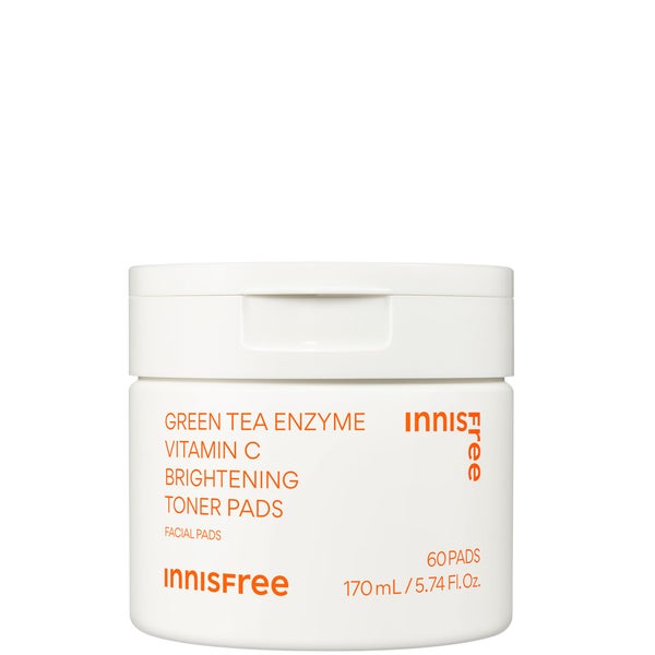 INNISFREE Green Tea Enzyme Vitamin C Brightening Toner Pads - 60 pads