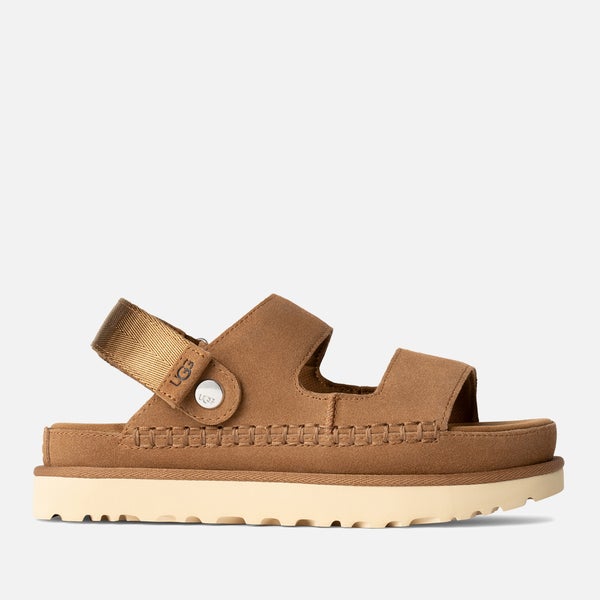 UGG Women's Goldenstar Glide Suede Double Strap Sandals