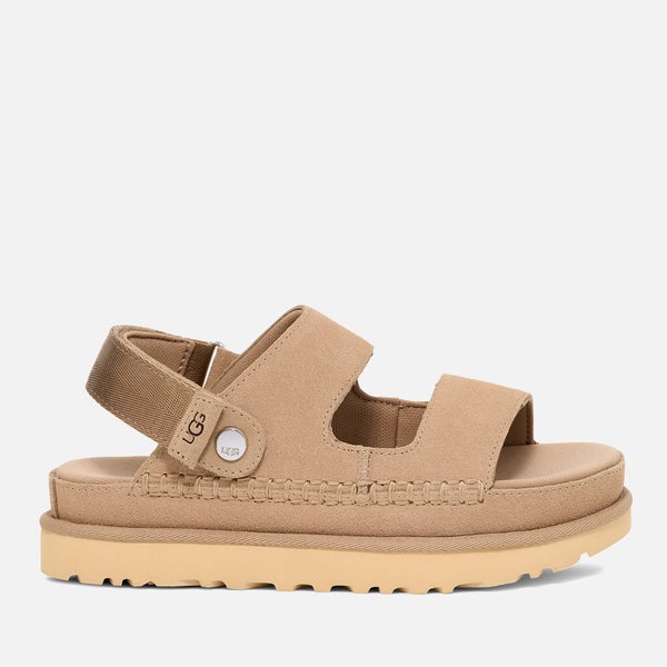 UGG Women's Goldenstar Glide Suede Double Strap Sandals