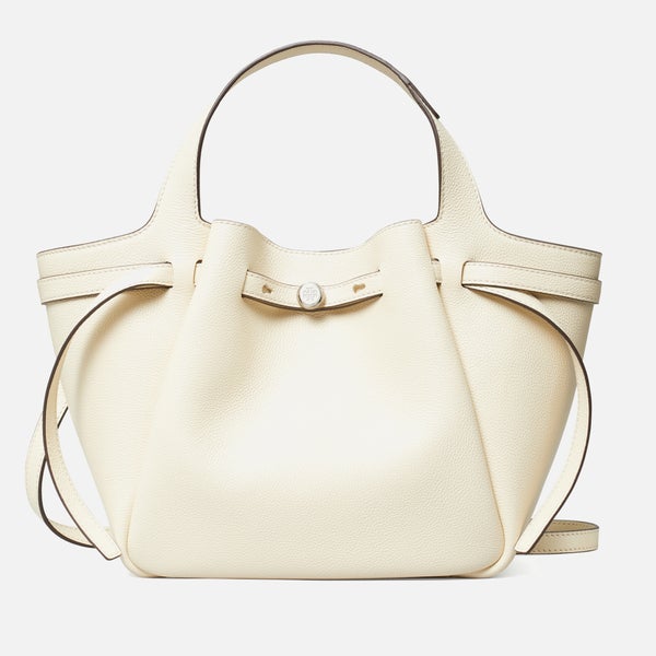 Tory Burch Romy Pebble-Grain Leather Satchel