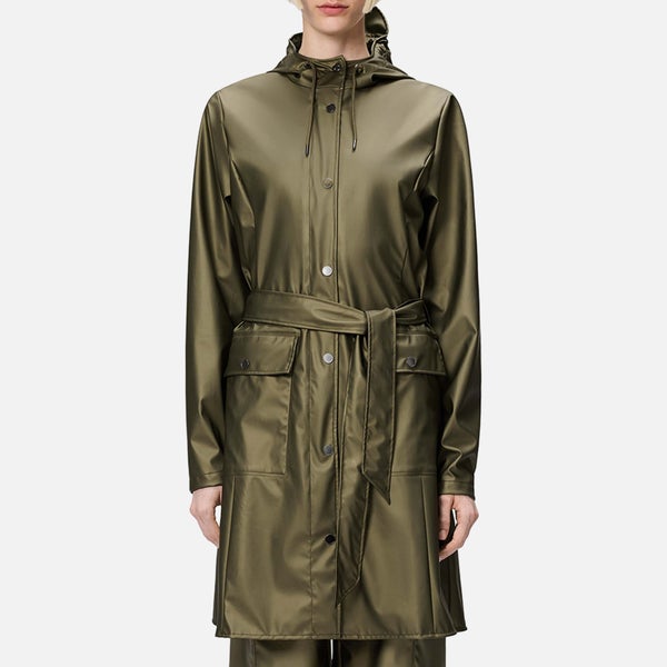 Rains Curve Matte Shell Long Jacket