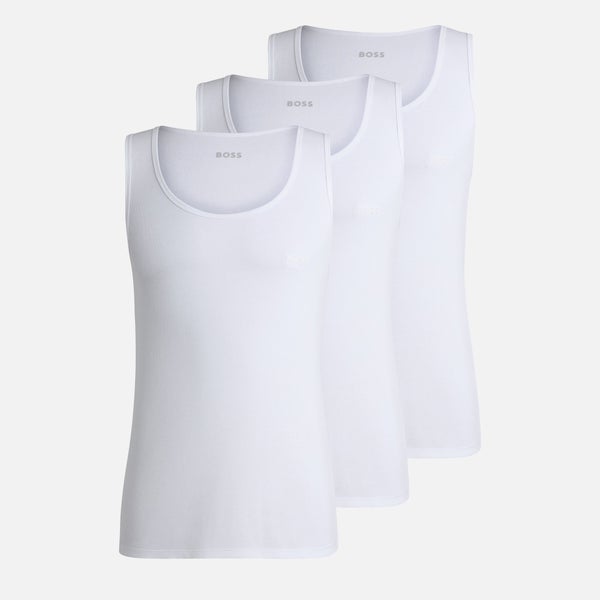BOSS Bodywear 3-Pack Ribbed Cotton-Jersey Tank Tops