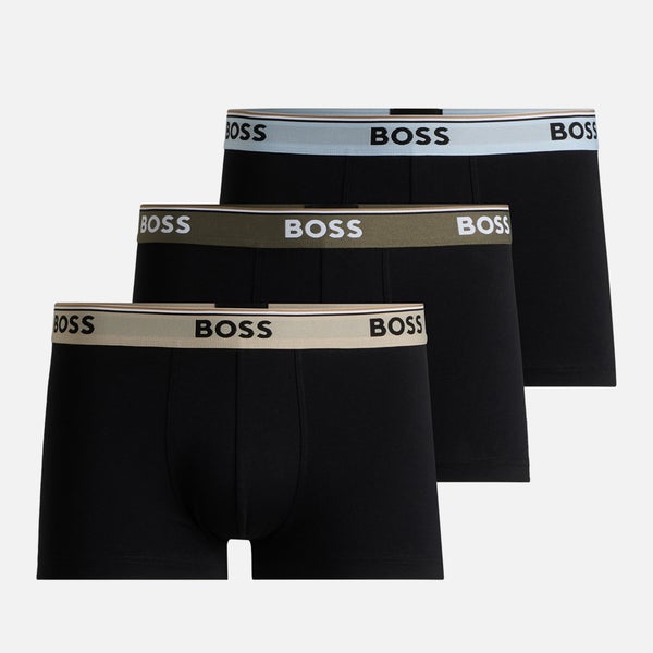 BOSS Bodywear 3-Pack Power Cotton-Blend Boxer Trunks