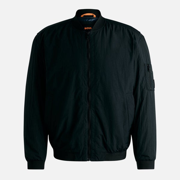 BOSS Orange Olmec Crinkled Shell Bomber Jacket