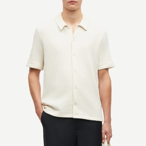 Samsøe Samsøe Sakvistbro Cotton-Blend Waffle Shirt