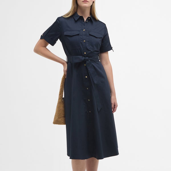 Barbour Ivy Cotton-Sateen Midi Dress