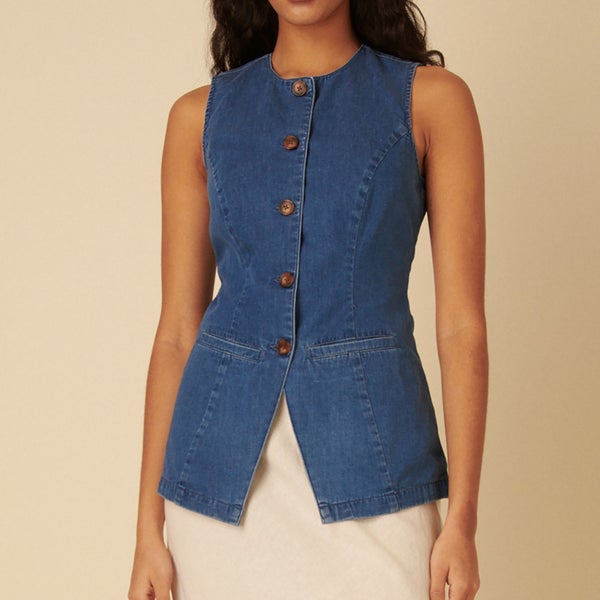 Nobody's Child Wade Denim Waistcoat