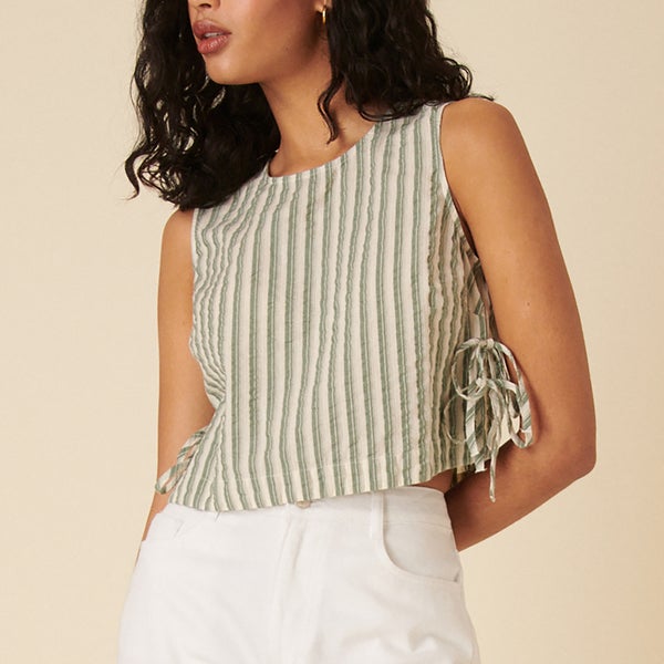 Nobody's Child Verity Striped Organic Cotton Top