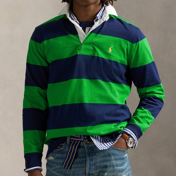 Polo Ralph Lauren Yarn-Dyed Cotton-Jersey Rugby Top