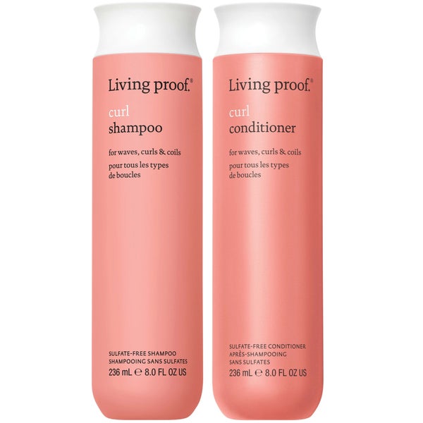 Living Proof Curl Shampoo and Conditioner Bundle for Stronger, Hydrated, Healthier looking curls