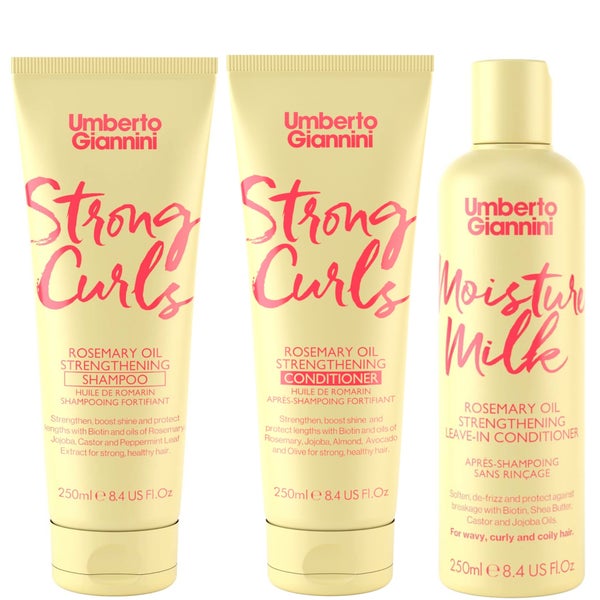 Umberto Giannini Strong Curls Strengthen & Hydrate Trio