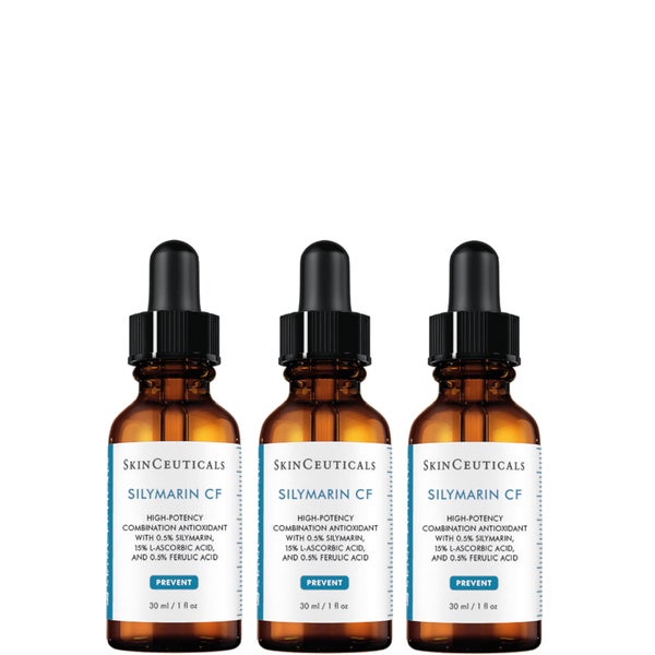 SkinCeuticals Silymarin CF Vitamin C Salicylic Acid Antioxidant Serum 30ml (Three Pack)