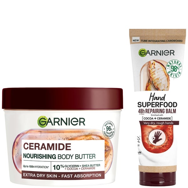 Garnier Ceramide and Cocoa Hand Body Bundle