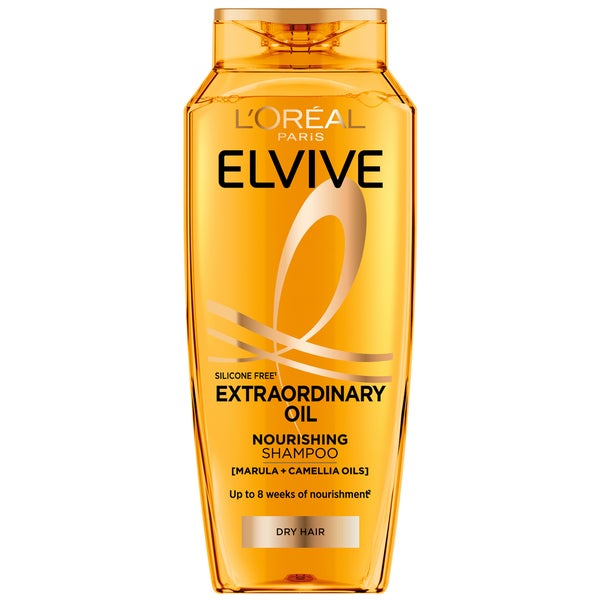 L'Oréal Paris Elvive Extraordinary Oil Nourishing Shampoo with Marula & Camellia Oils for Dry Hair 500ml