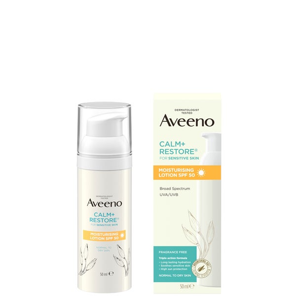 Aveeno Face Calm & Restore Moisturising Lotion SPF 50 50ml