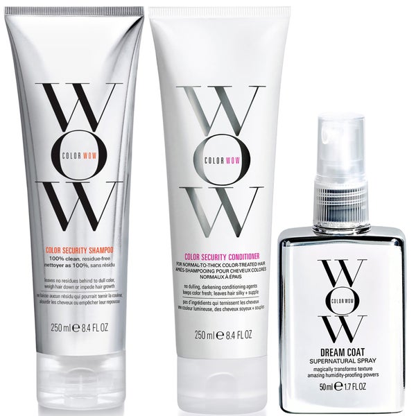 Color Wow Dream Clean Normal to Thick and Travel Dream Coat Supernatural Spray Trio