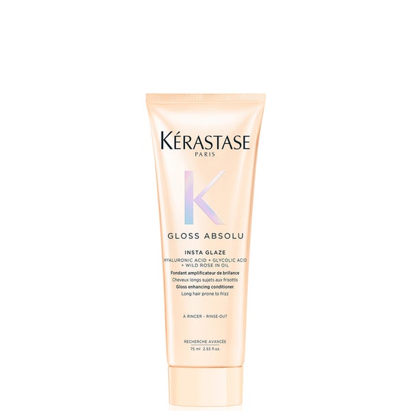 Kérastase Gloss Absolu Conditioner for All Hair Types with Glycolic Acid, Hyaluronic Acid & Wild Rose 75ml