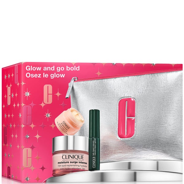 Clinique Glow and Go Bold: Skincare + Makeup Gift Set