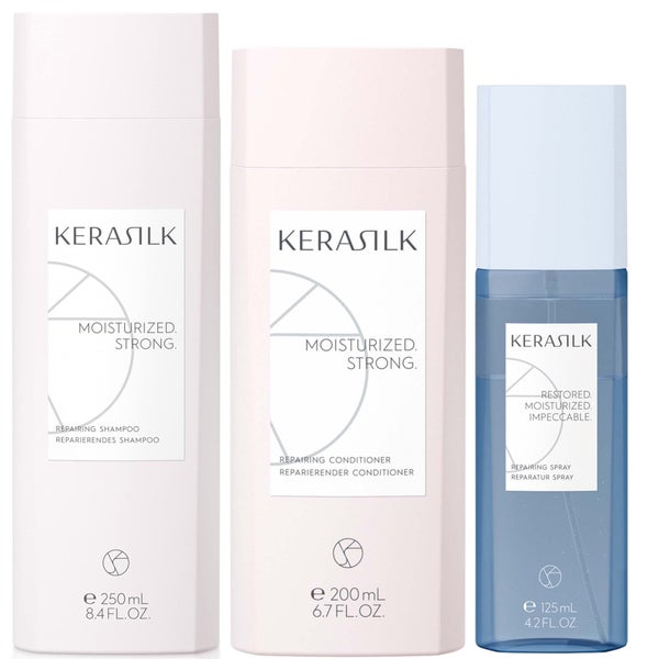 Kerasilk Ultimate Repair Bundle Shampoo, Conditioner and Repairing Spray