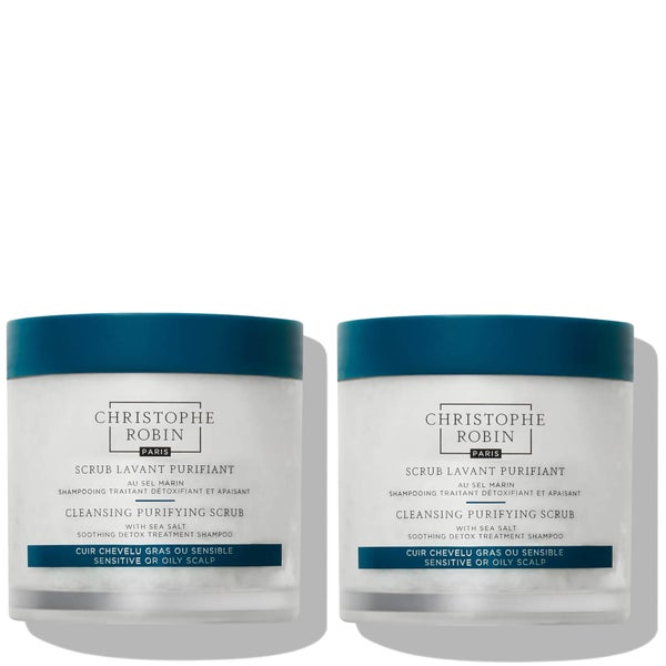 Christophe Robin Cleansing Purifying Scrub with Sea Salt Bundle 250ml