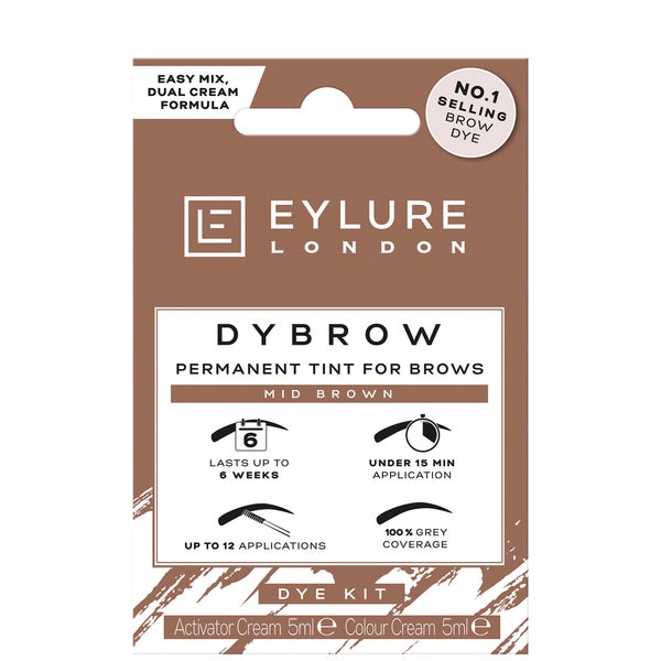 Eylure Dybrow Permanent Dye - Mid Brown