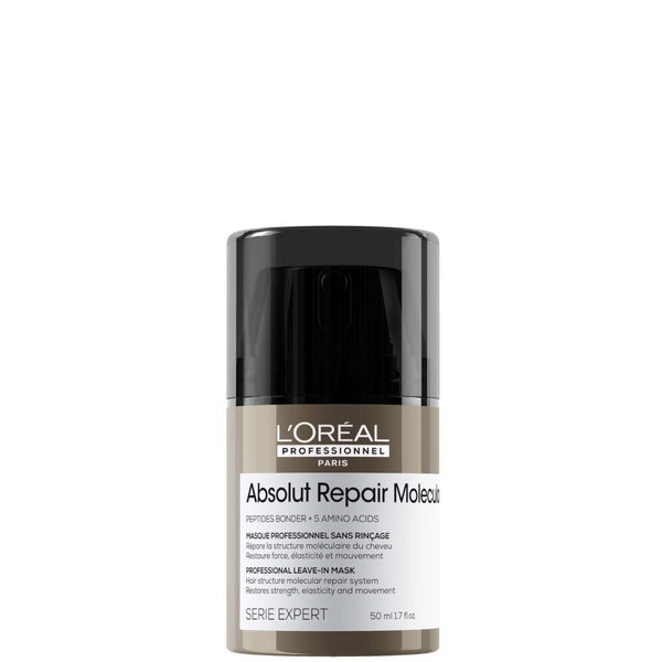 L'Oréal Professionnel Absolut Repair Molecular Leave-In Mask Travel Size, For Damaged Hair 50ml