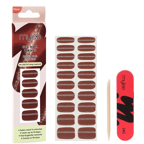 Mylee Gel Nail Wraps - Red Hot Gossip