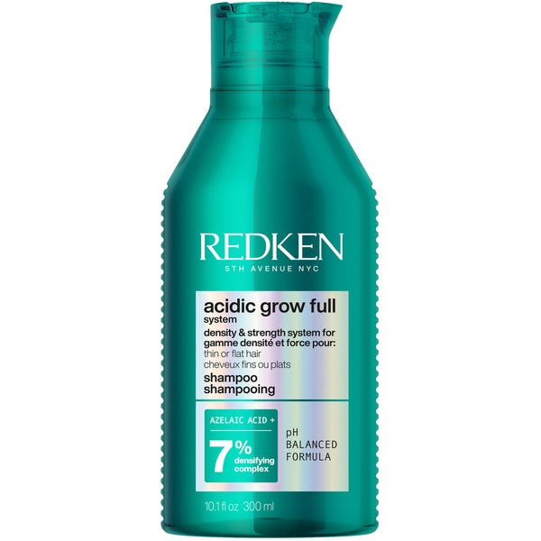Redken Acidic Grow Full System Densifying Shampoo for Thin Hair, Strengthens & Thickens