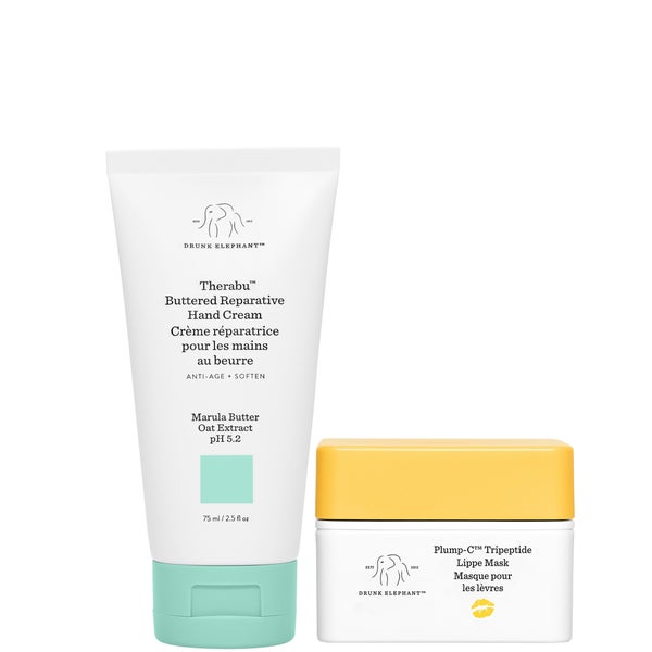 Drunk Elephant Plump - C Tripeptide Lippe Mask & Hand Cream Bundle