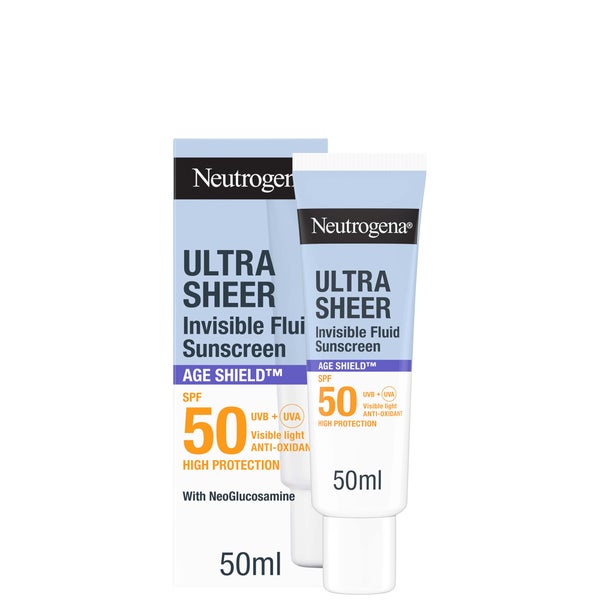 Neutrogena Ultra Sheer Invisible Fluid Sunscreen Age Shield SPF50