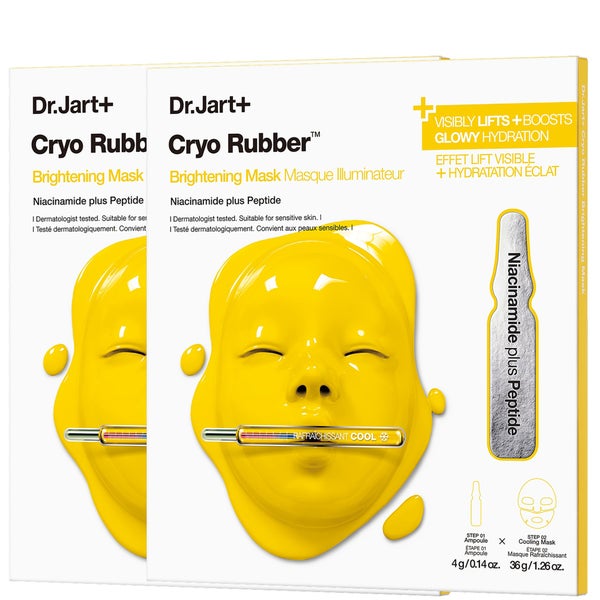 Dr.Jart+ Cryo Rubber Brightening Hydrogel Mask with Niacinamide (2 Pack)