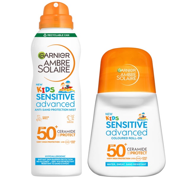 Garnier Ambre Solaire Sensitive Advanced Kids SPF50 Bundle