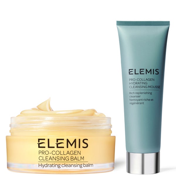 Elemis Pro-Collagen Hydrating Cleansing Mousse and Cleansing Balm Bundle (Various Aromatics)