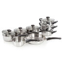 Morphy Richards 970001 8 Piece Pan Set - Stainless Steel