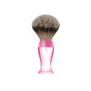 eShave Silvertip Badger Hair Shaving Brush Short Handle - Pink