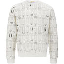 Peter Jensen Men's Rabbit Repeat Jersey Sweatshirt - White