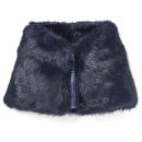 Ted Baker Zip High Neck Faux Fur Scarf - Navy